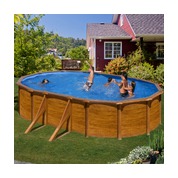 Piscine hors sol aspect Bois GRE