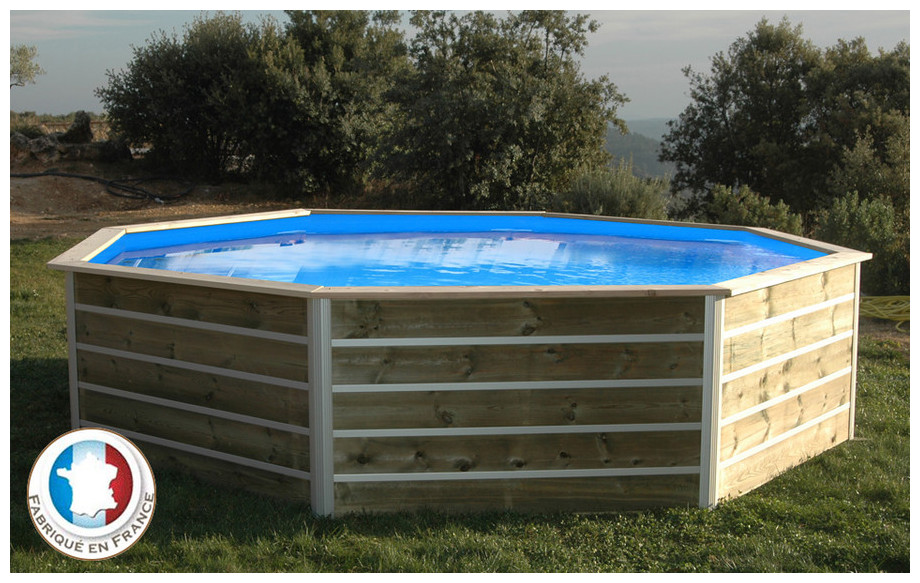 piscine bois octogonale waterclip bohol en situation 