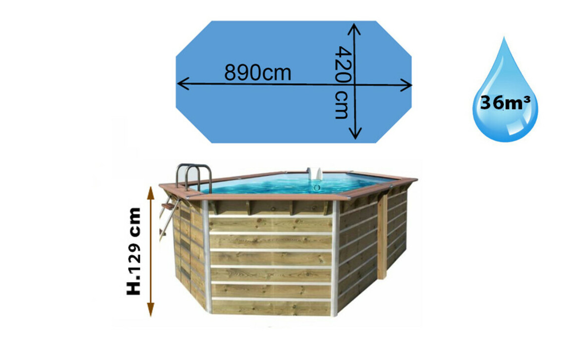 dimensions piscine calayan waterclip