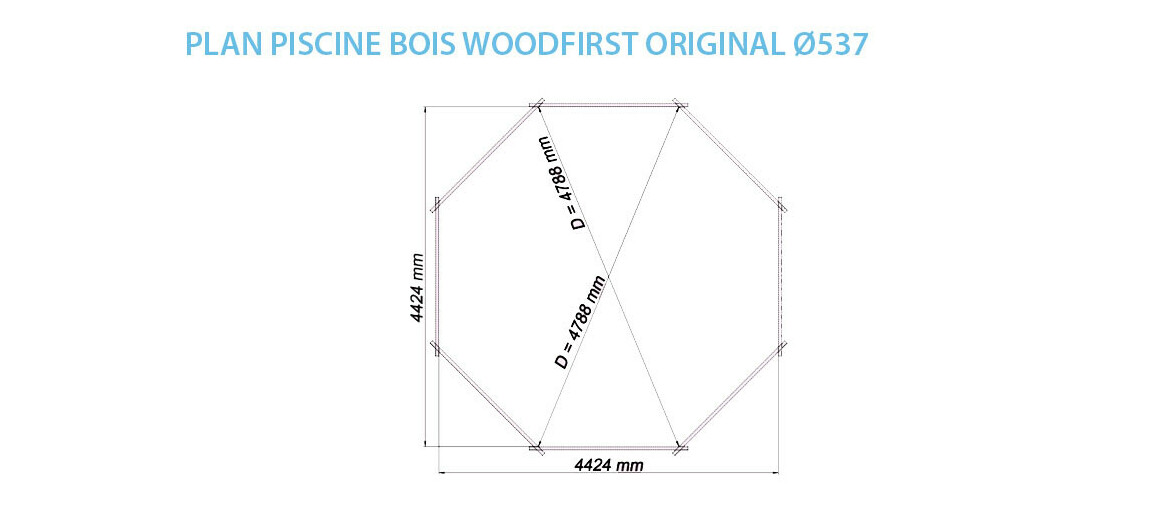 plan piscine bois woodfirst originale Ø537x537