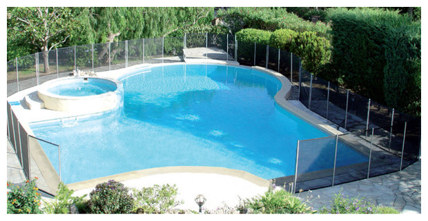 Barrière piscine démontable filet PROTECT ENFANT 6 modules 18 mètres