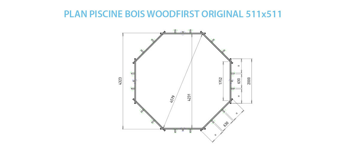 plan piscine bois woodfirst originale Ø511