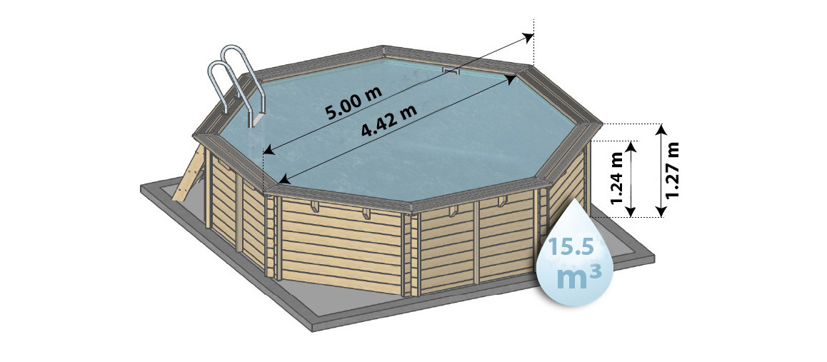 dimensions de la piscine bois woodfirst original 500x127