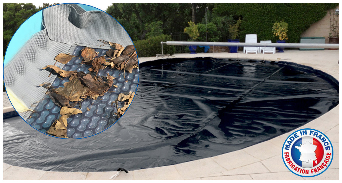 Bâche à bulles piscine GeoBubble EnergyGuard 500 microns Noire