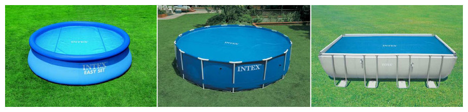 Bâche à bulles pour piscine hors-sol Intex - forme ronde ou rectangle