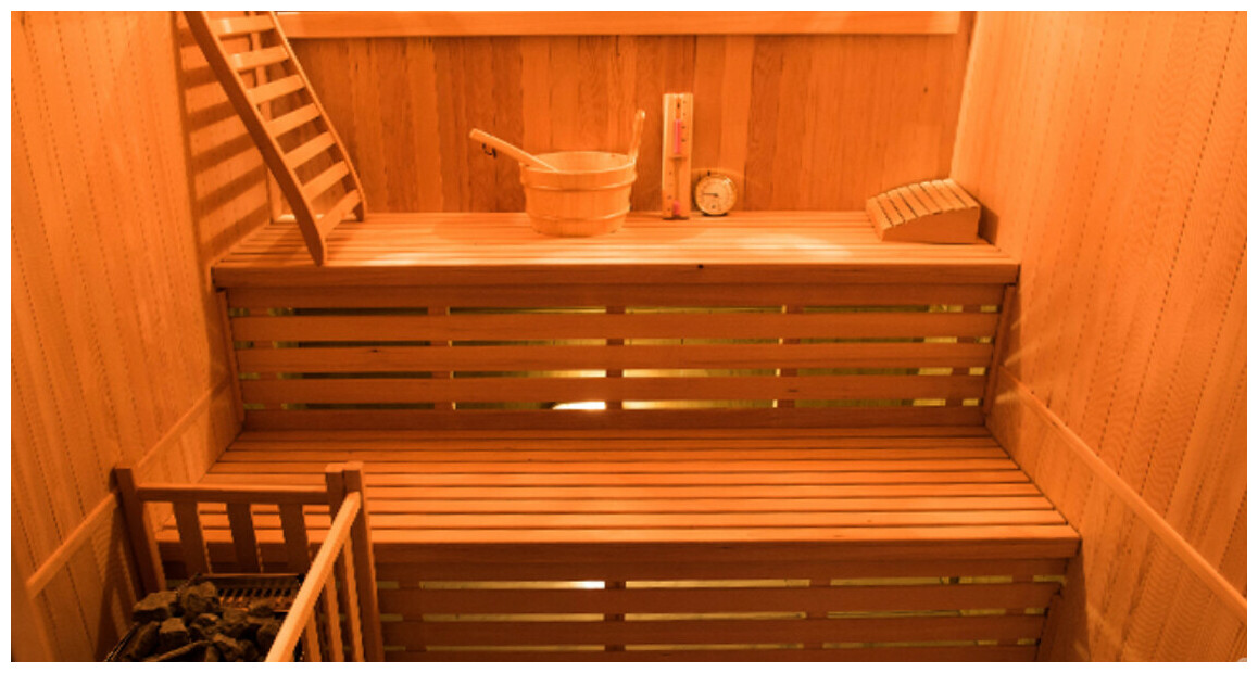 double banc du sauna vapeur traditionnelle zen par France Sauna 