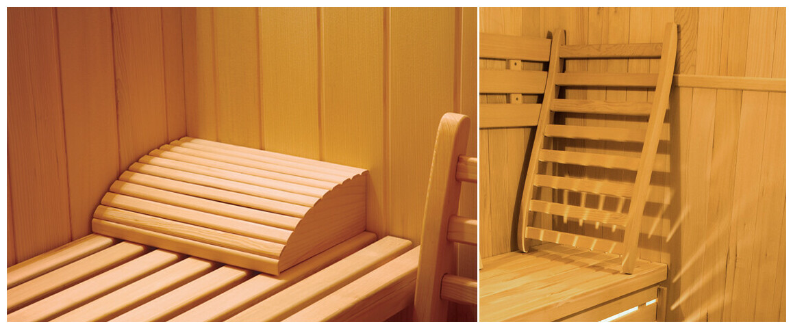équipements en option du sauna vapeur traditionnelle zen
