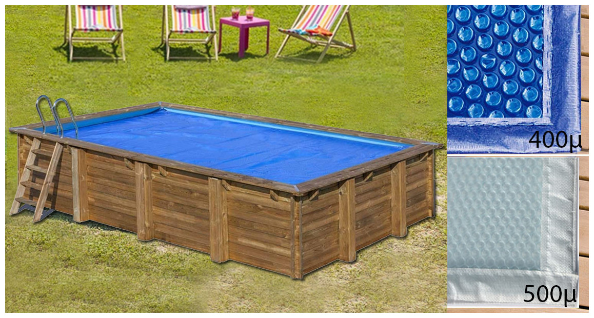 bâche solaire pour piscine bois woodfirst original rectangle