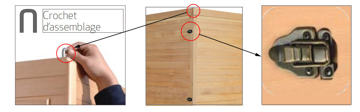 assemblage du sauna apollon par france sauna