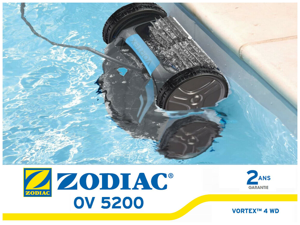 Zodiac Vortex 4WD OV5200 - Robot piscines 12 x 6 mètres
