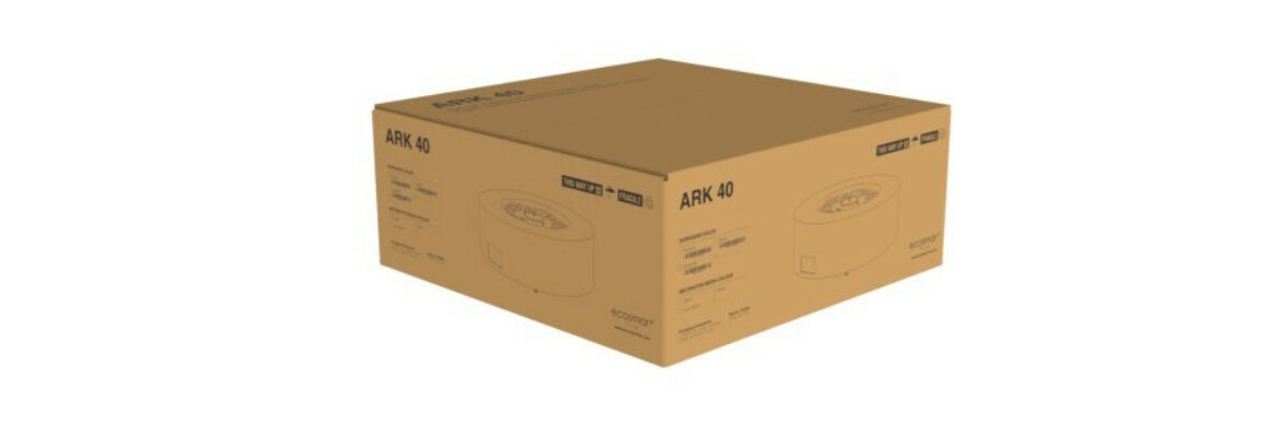 emballage de la cheminée à l'éthanol ark 40 ecosmart fire