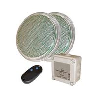 2 lampes led piscine couleur par 56 rvb 31 w télécommande