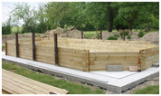 Montage d'une piscine en bois