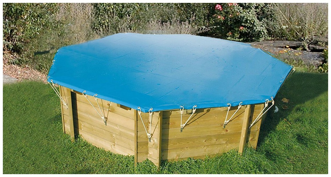 bache hiver secur vert pour piscine bois original hexa 400 x 400 piscine center 1589199214