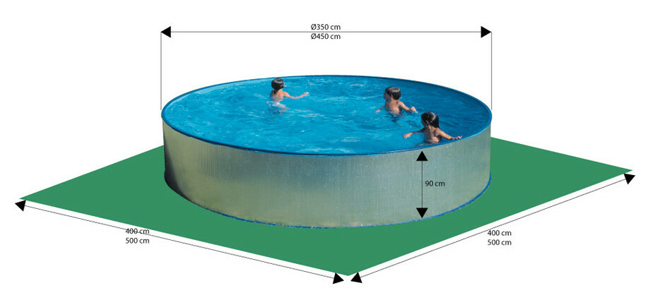 kit piscine hors sol acier galvanise ronde dream pool tenerife 350 x h90 cm piscine center 1462978170