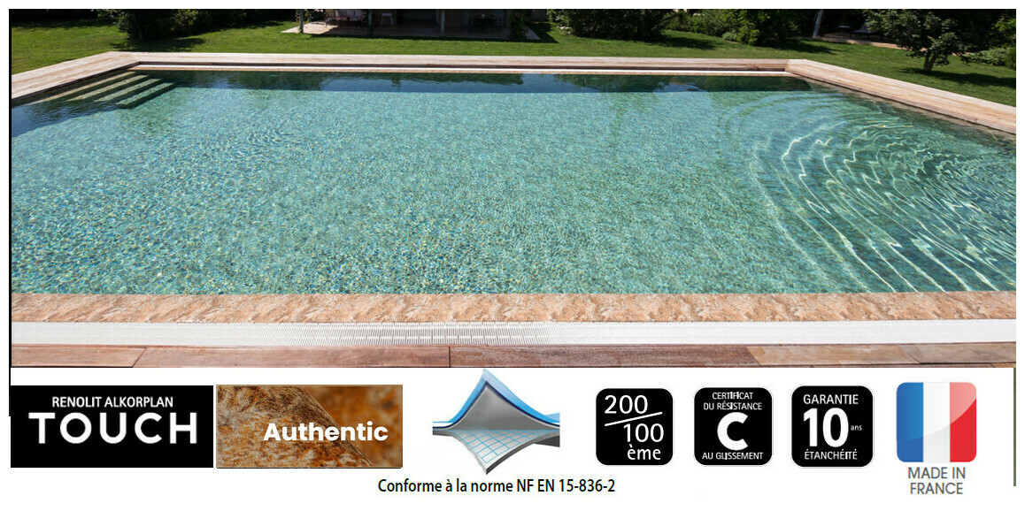 liner imprime renolit alkorplan 3d touch authentic 1 x 34 65 m  piscine center 1648461637