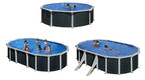 kit piscine hors sol rattan acier aspect rotin ronde 350 x h132 cm piscine center 1463070044