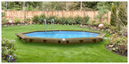 piscine bois woodfirst original octogonale 430 x 124 cm liner bleu pale piscine center 1455034765