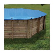 Bâche pour piscine bois