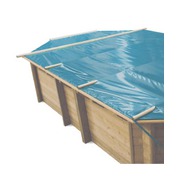Baches à barres pour piscine bois original 436 x 336