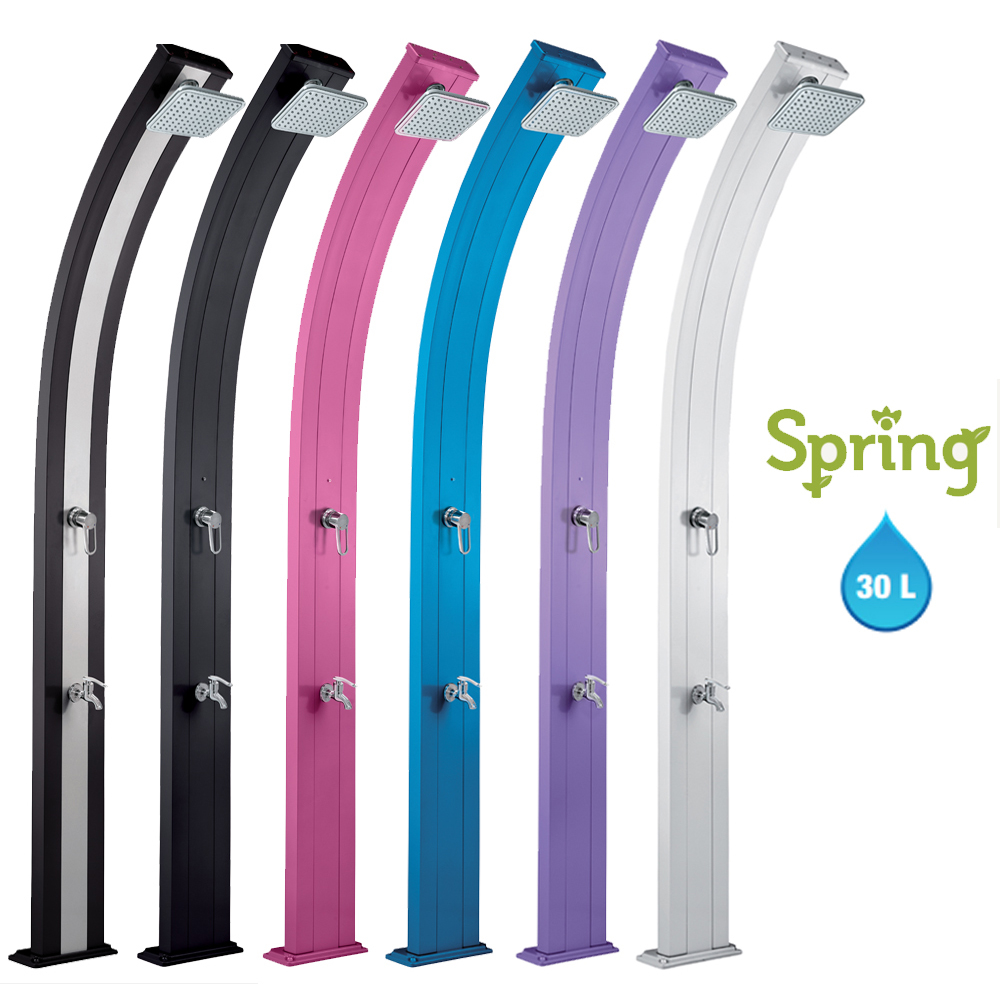 Douche solaire So Spring 30L + rince pieds