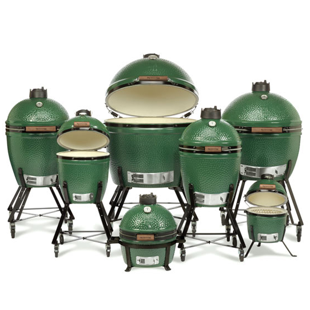 Four barbecue Big Green Egg