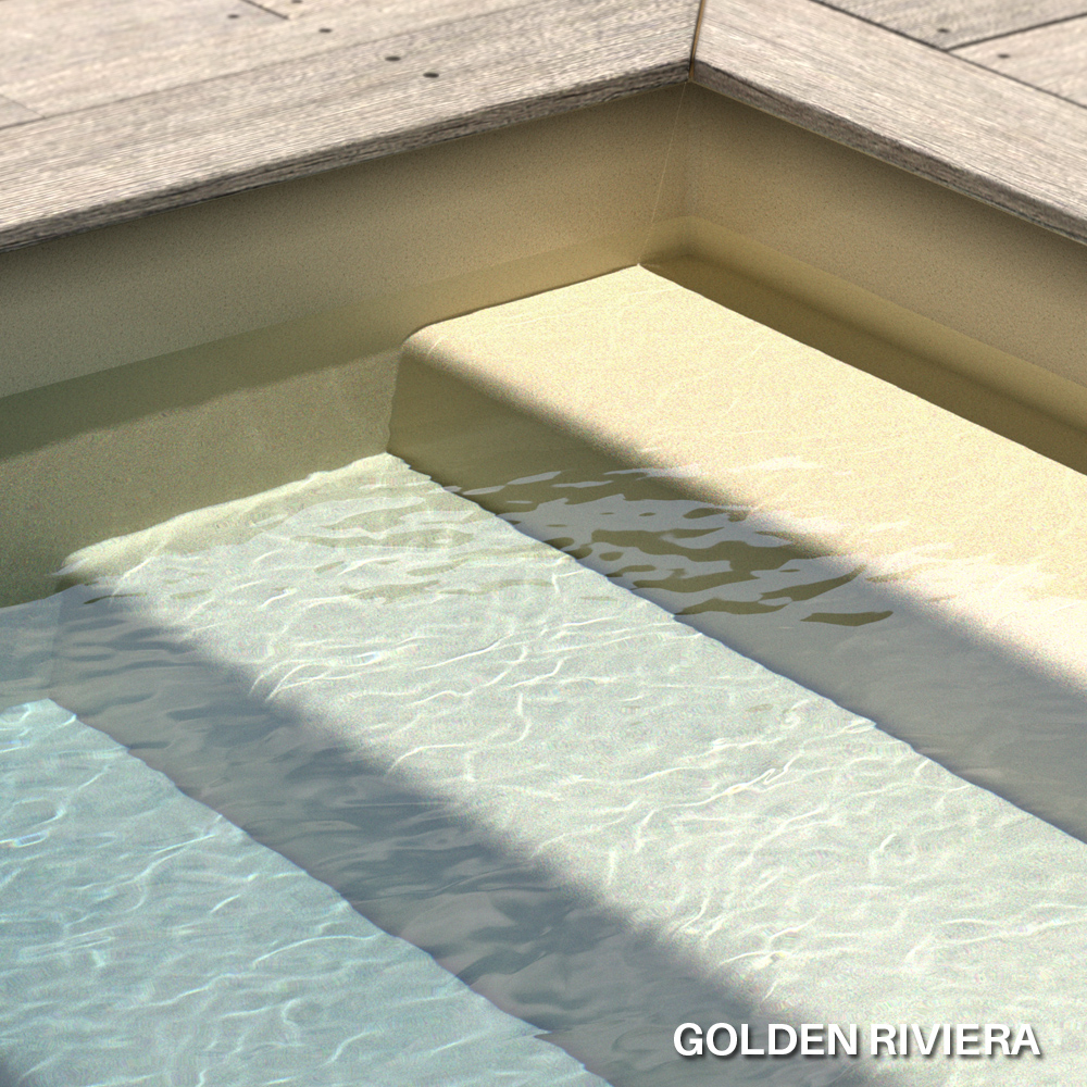 Liner imprimé texturé Aquasense Golden Riviera