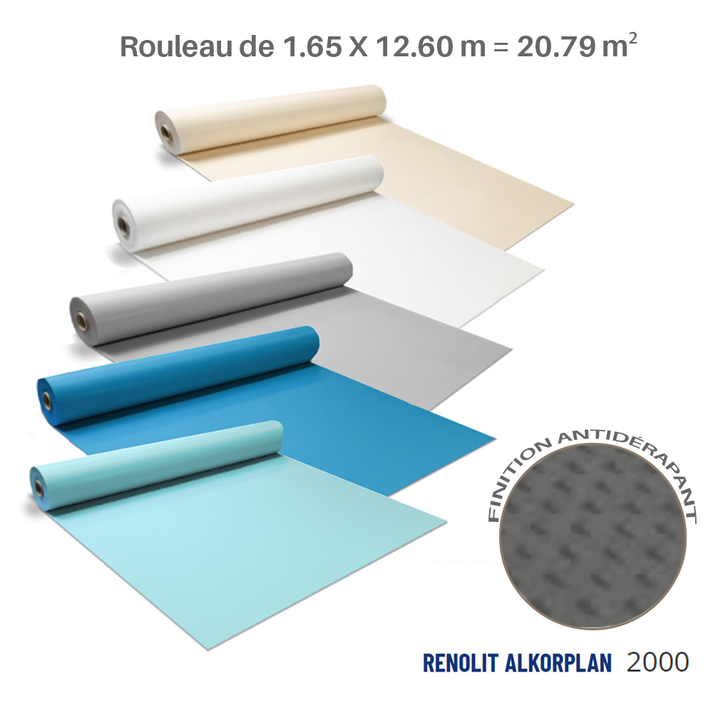 Antidérapant 180/100 ème uni non verni Renolit Alkorplan 2000