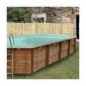 Piscine bois Woodfirst Original octo allongée 551x351x120 cm