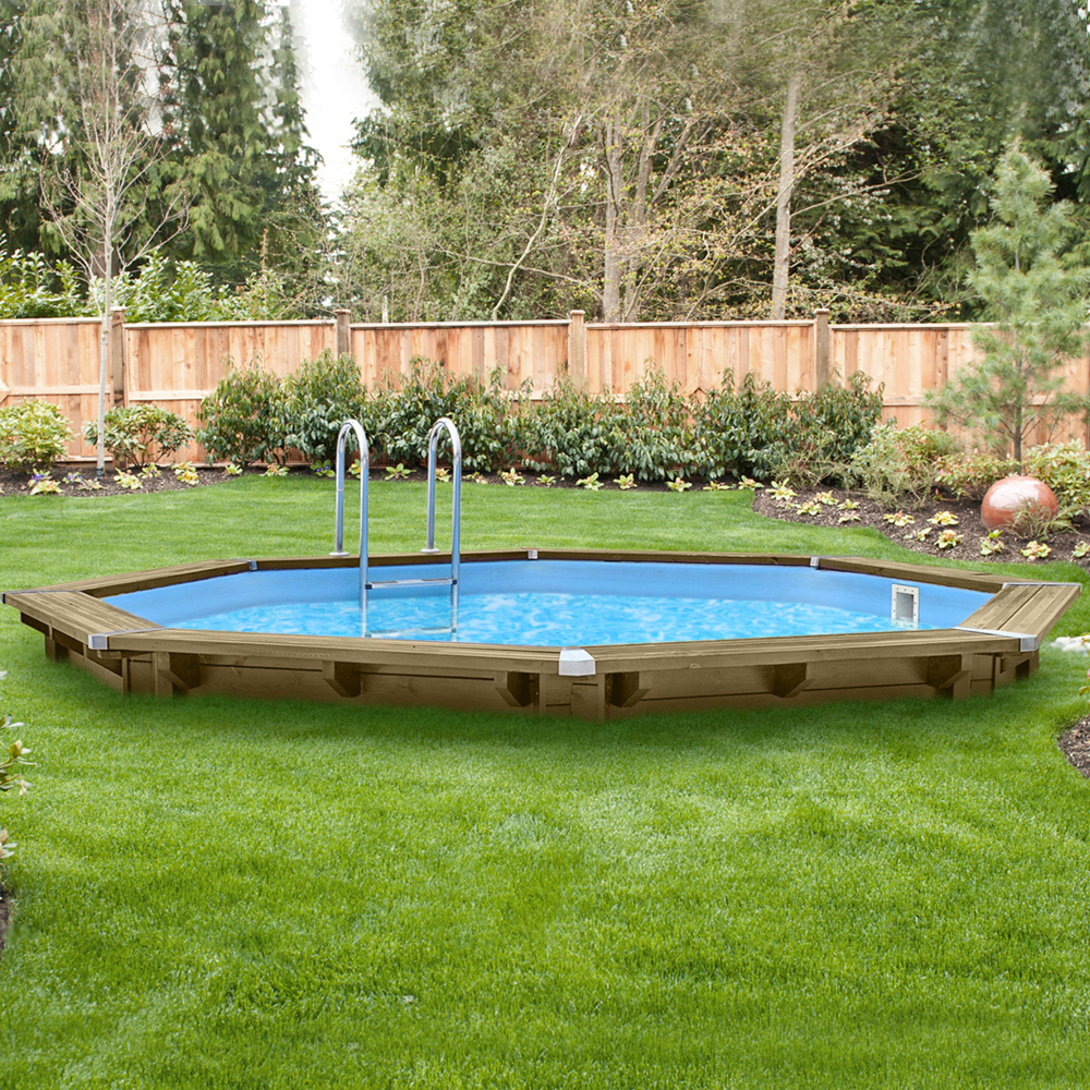 Piscine bois Woodfirst Original octogonale 562 x 133 cm