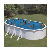 Piscine hors sol acier blanc Fidji