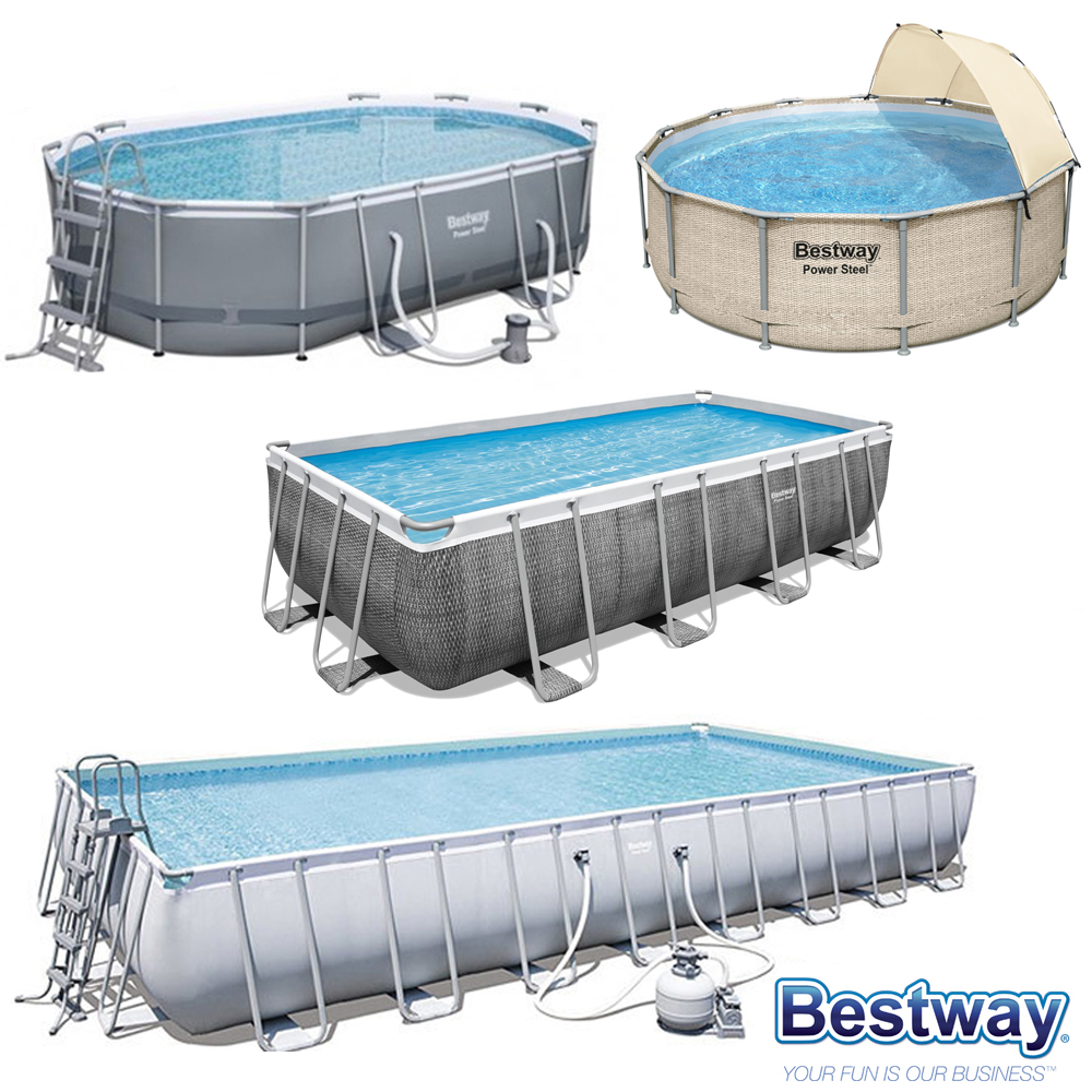 Piscine tubulaire Power Steel Frame Bestway