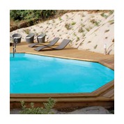 Piscine Woodfirst Original octo allongée 637 x 412 x 120 cm