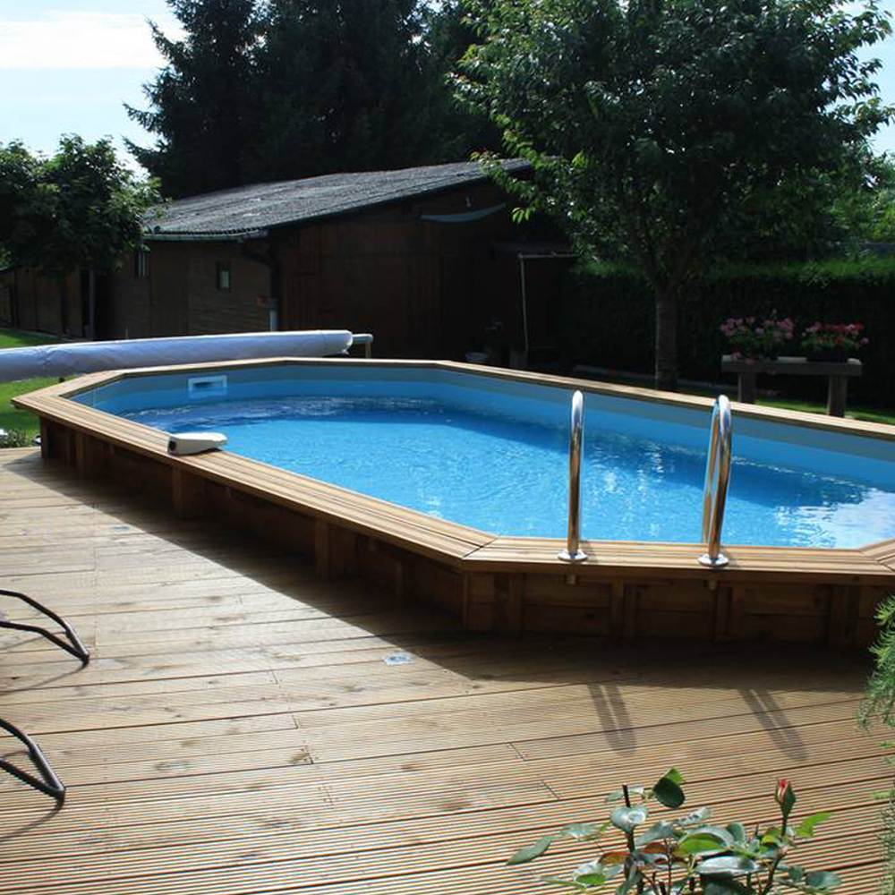 Piscine Woodfirst Original octo allongée 735 x 410 x 138 cm