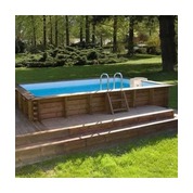 Piscine hors sol bois rectangulaire