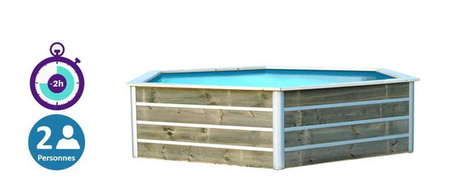 avantage montage piscine bois waterclip jolo en situation