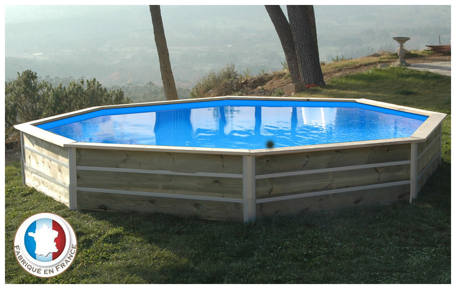 piscine bois octogonale waterclip panayl en situation