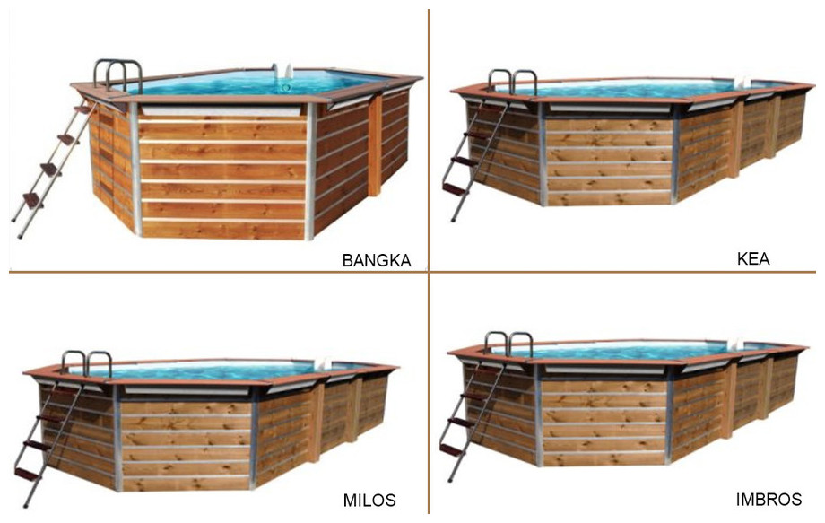 piscine octogonale allongée waterclip