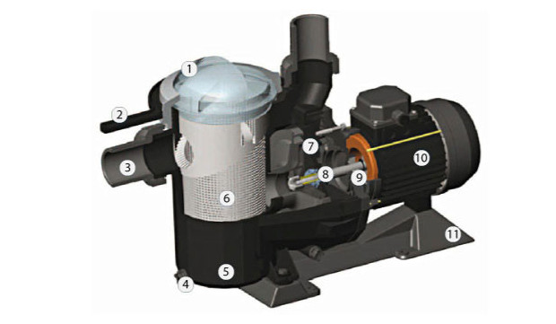 pompe filtration B2B découpe intérieure