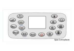 spa portable - panneau de controle grand modele