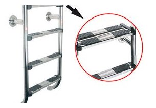 echelle piscine volet marche double