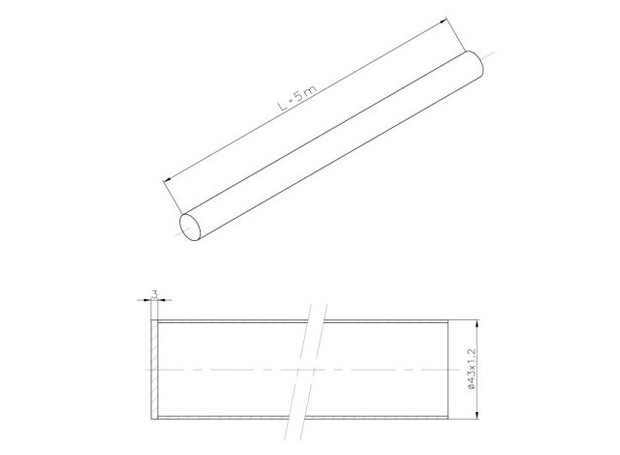main courante inox tube fermé dimensions