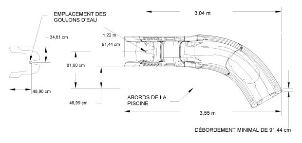 toboggan aquatique installation