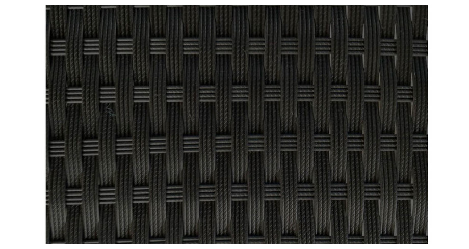 Résine plate tressée noire