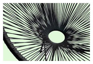 Détail de la résine tendue du fauteuil d'extérieur Design noir en acier noir