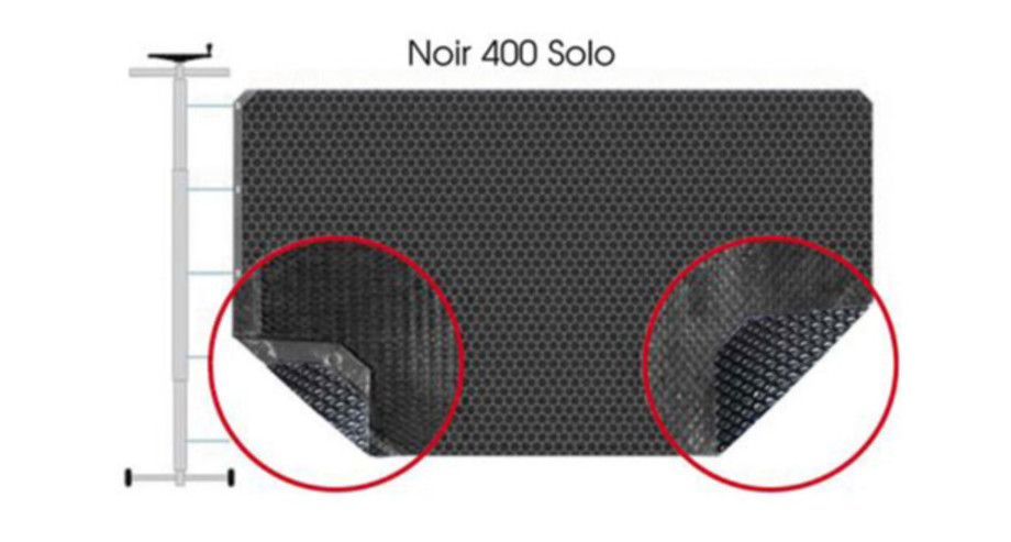 COUVERTURE A BULLES NOIR SOLO