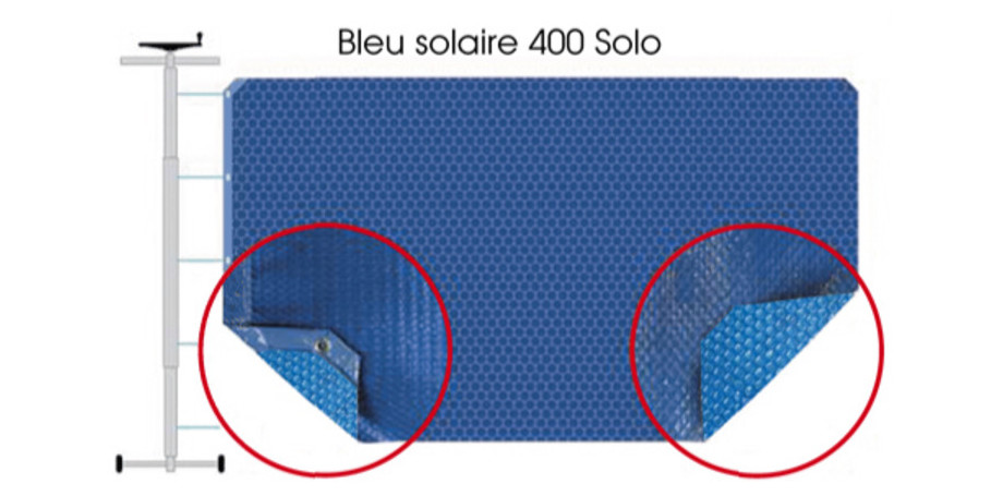 COUVERTURE A BULLES BLEU 400 DUOSOLO