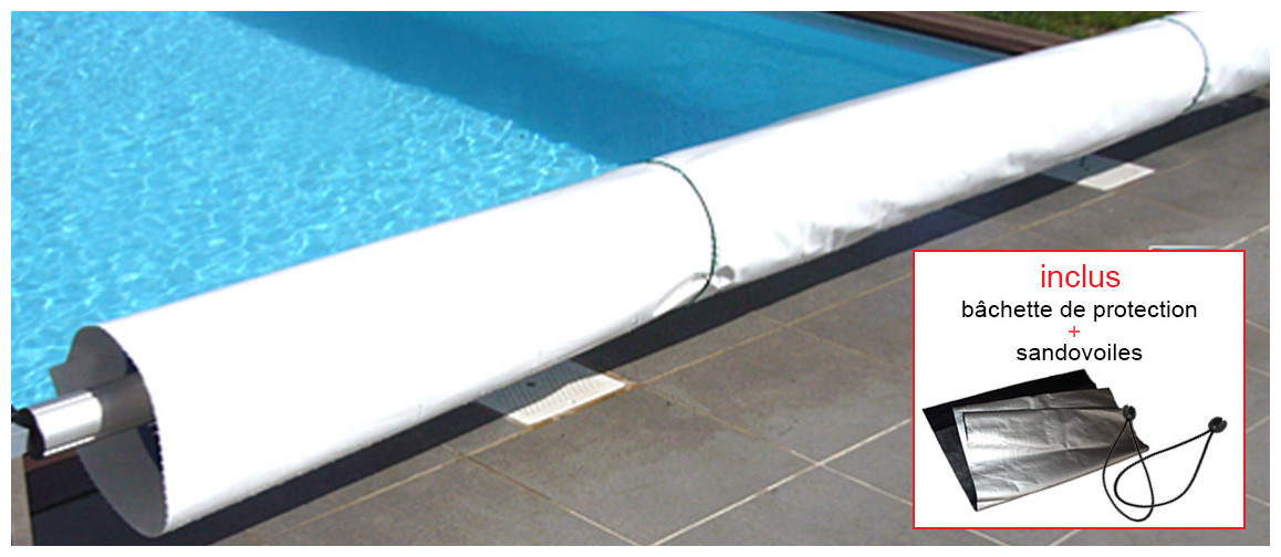 bâchette de protection pour bâche à bulles solaire 400 quatro