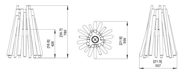 dimension de la cheminée d'exterieur au bioéthanol stix