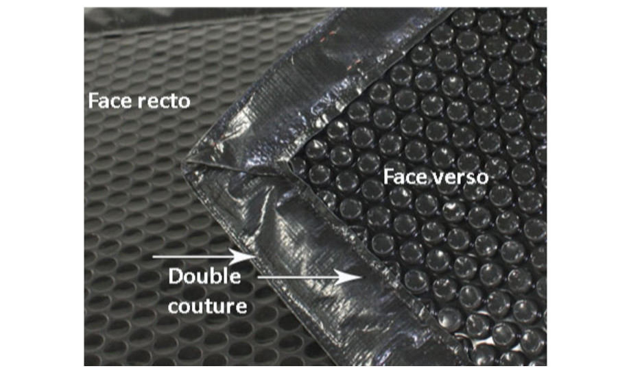 COUVERTURE A BULLES NOIR QUATRO